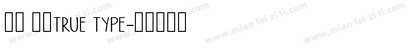 等线 粗体true type字体转换
